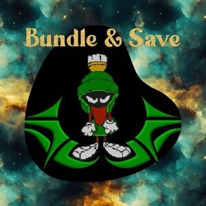 Green and Black Cartoon Character Women's Apparel